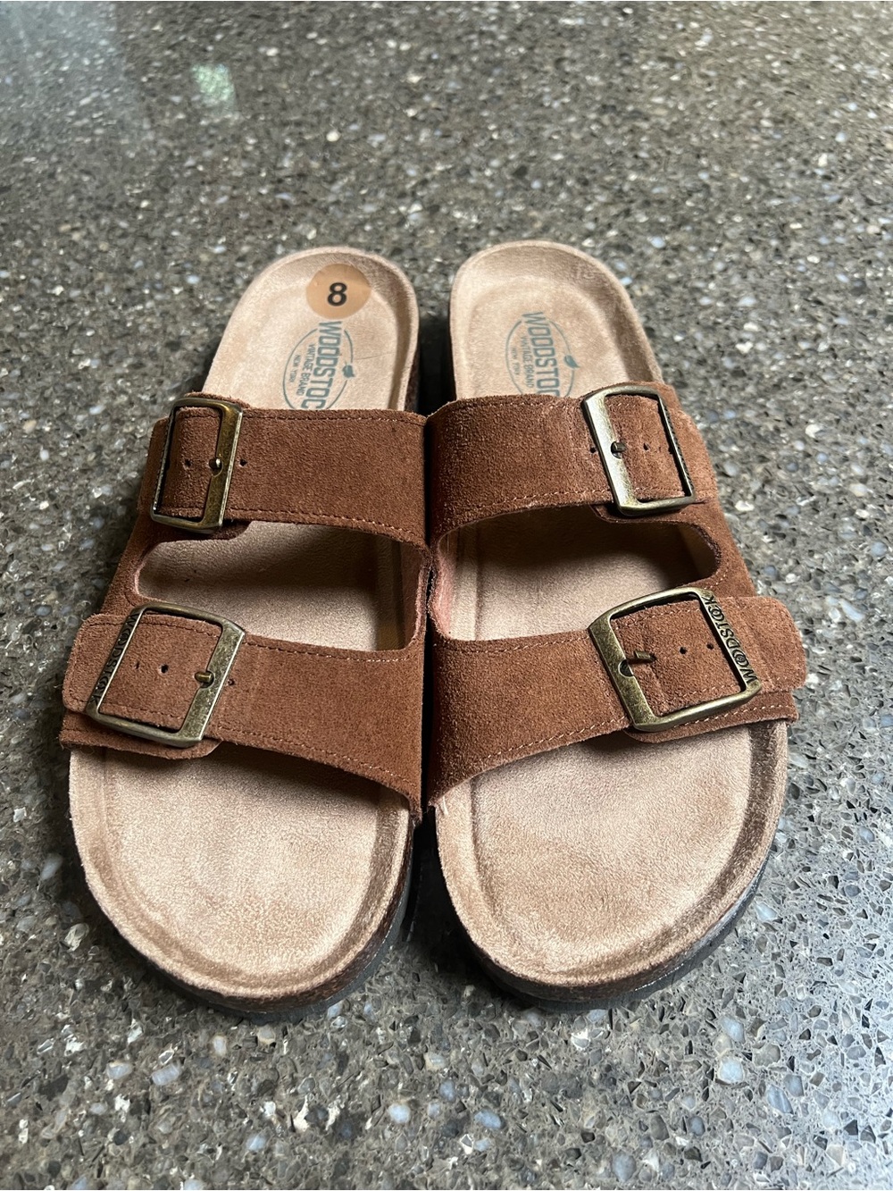 Woodstock Vintage Brand Men’s Size 8 Buckle Slide Sandals Summer Vacation NWOT